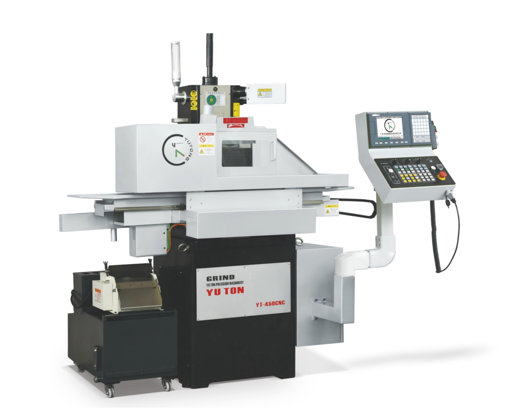 YUTON YT-450CNC rotary surface grinder with automated spindle and table control for precision circular part finishing