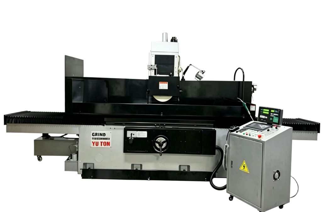 Large NC controlled surface grinder for flat metal parts processing