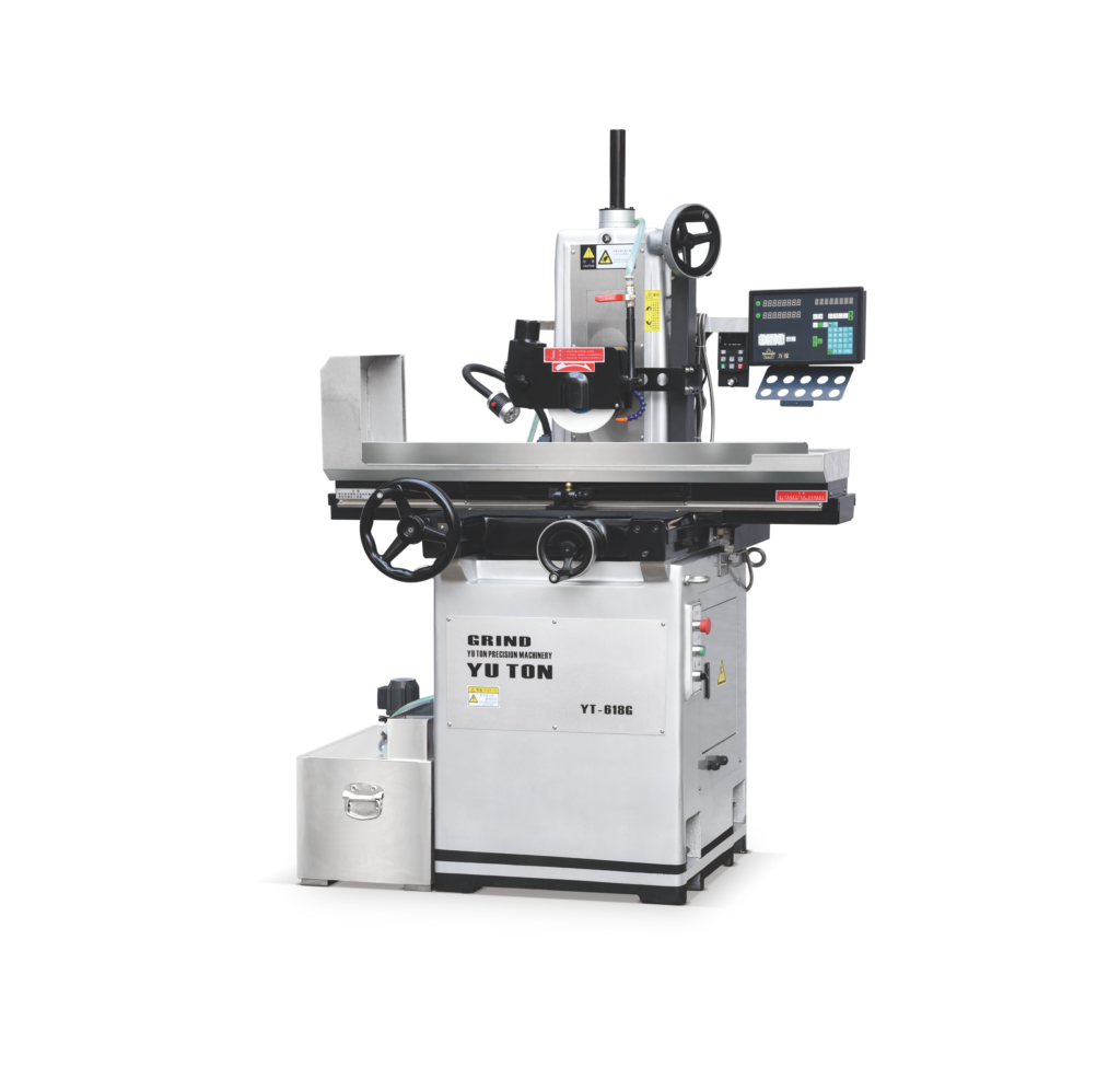 YUTON YT-618G wet-type surface grinder with coolant-fed grinding wheel for smooth metal finishing