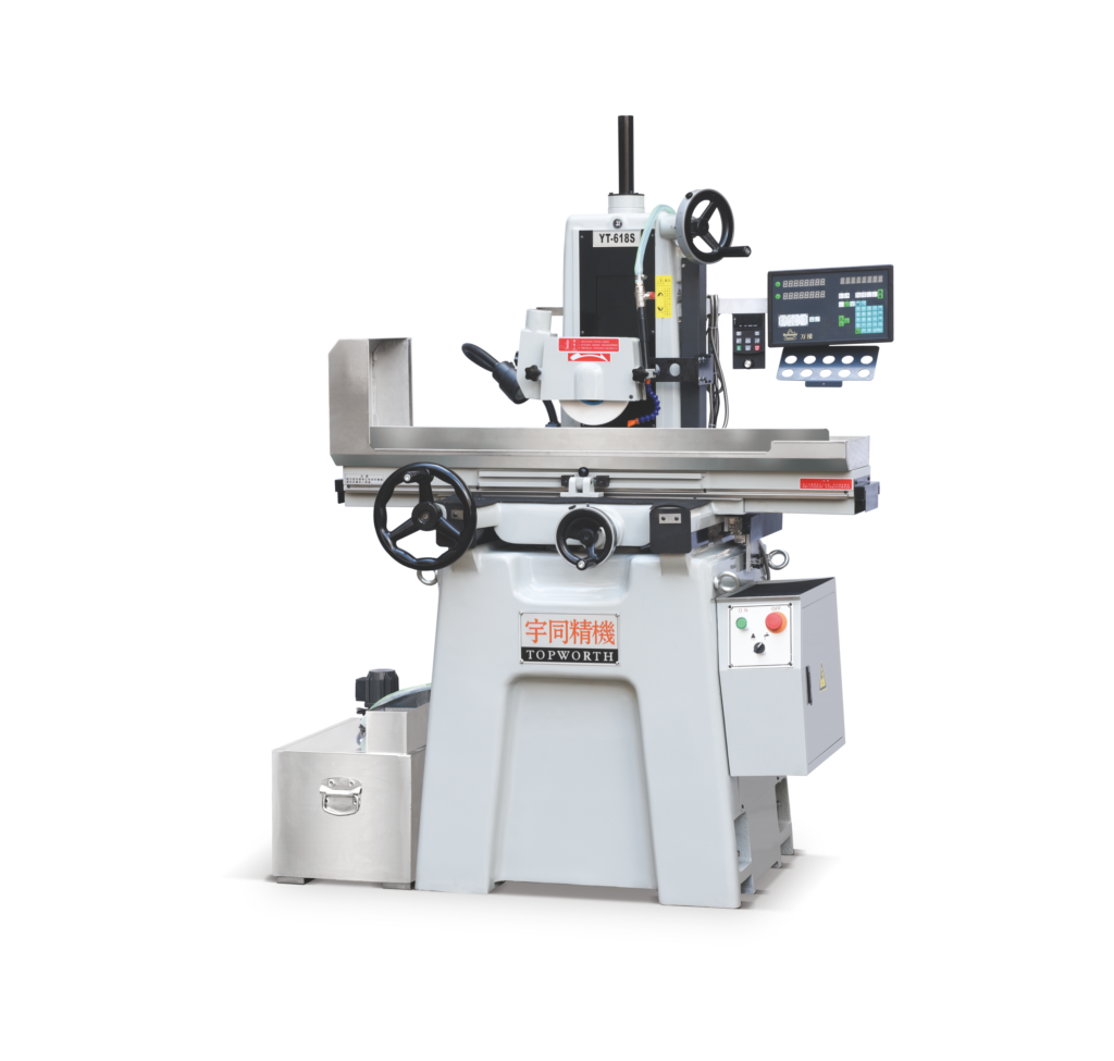 YUTON YT-618S manual surface grinder with integrated coolant system for precision metal finishing