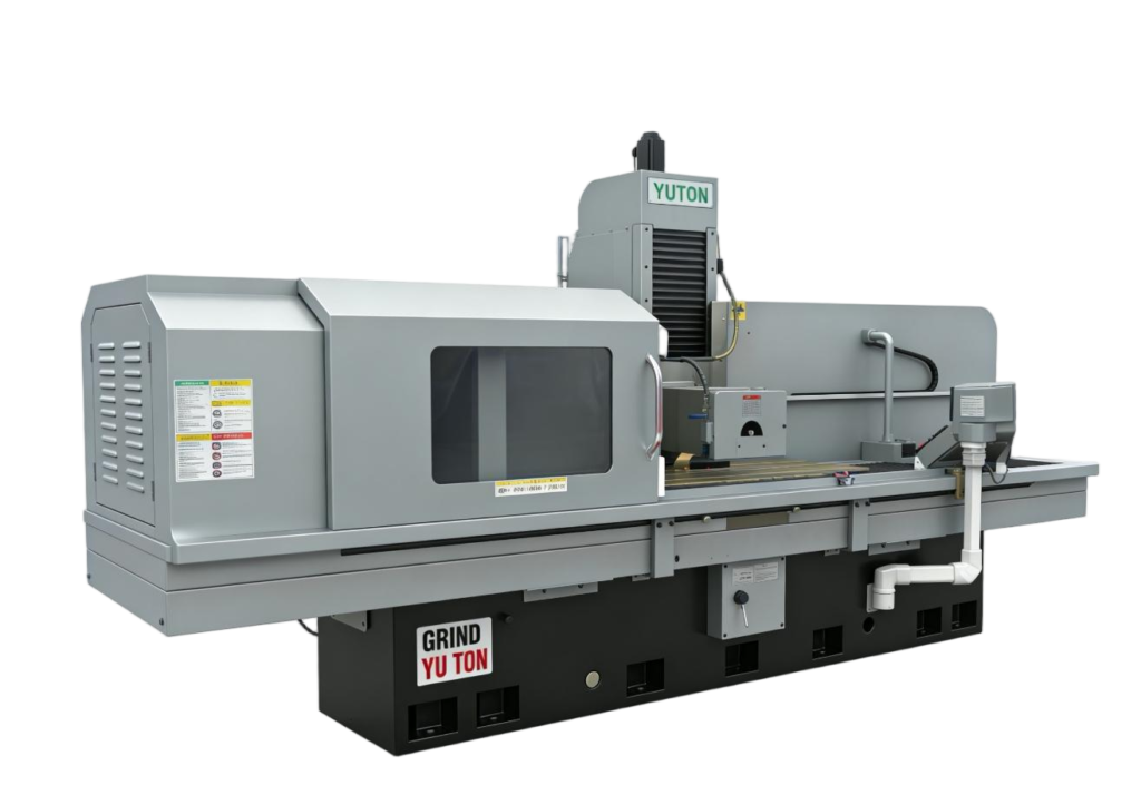 CNC controlled surface grinder for consistent flat surface finishing of workpieces