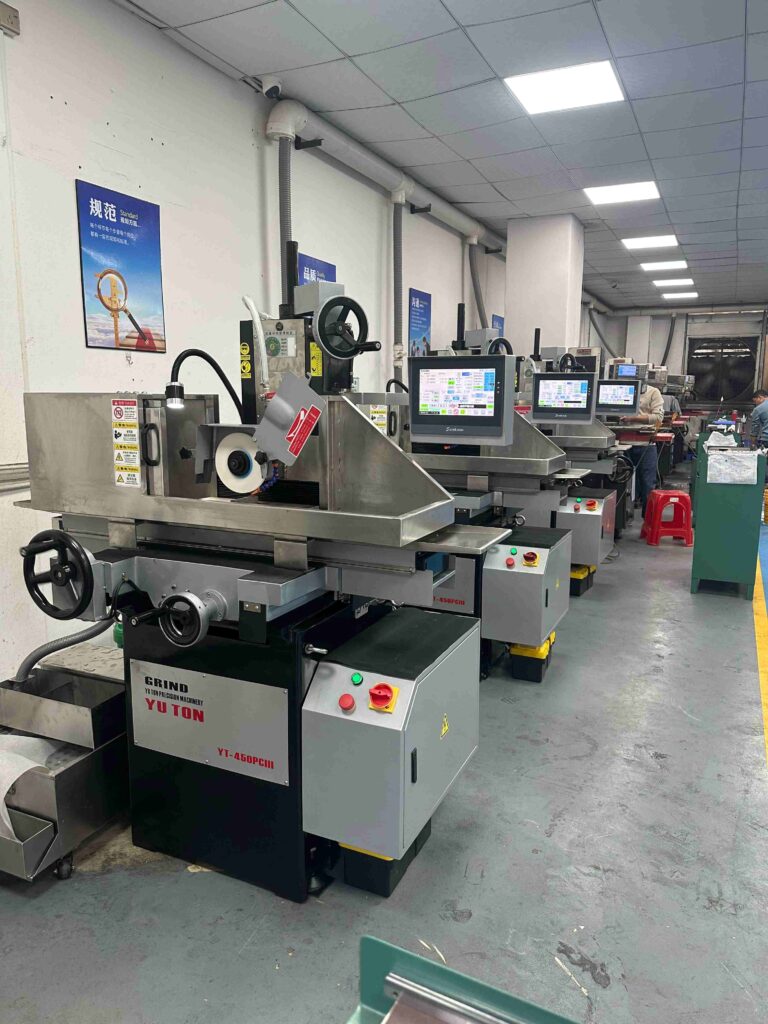 cnc surface grinding machine processing metal parts with high precision