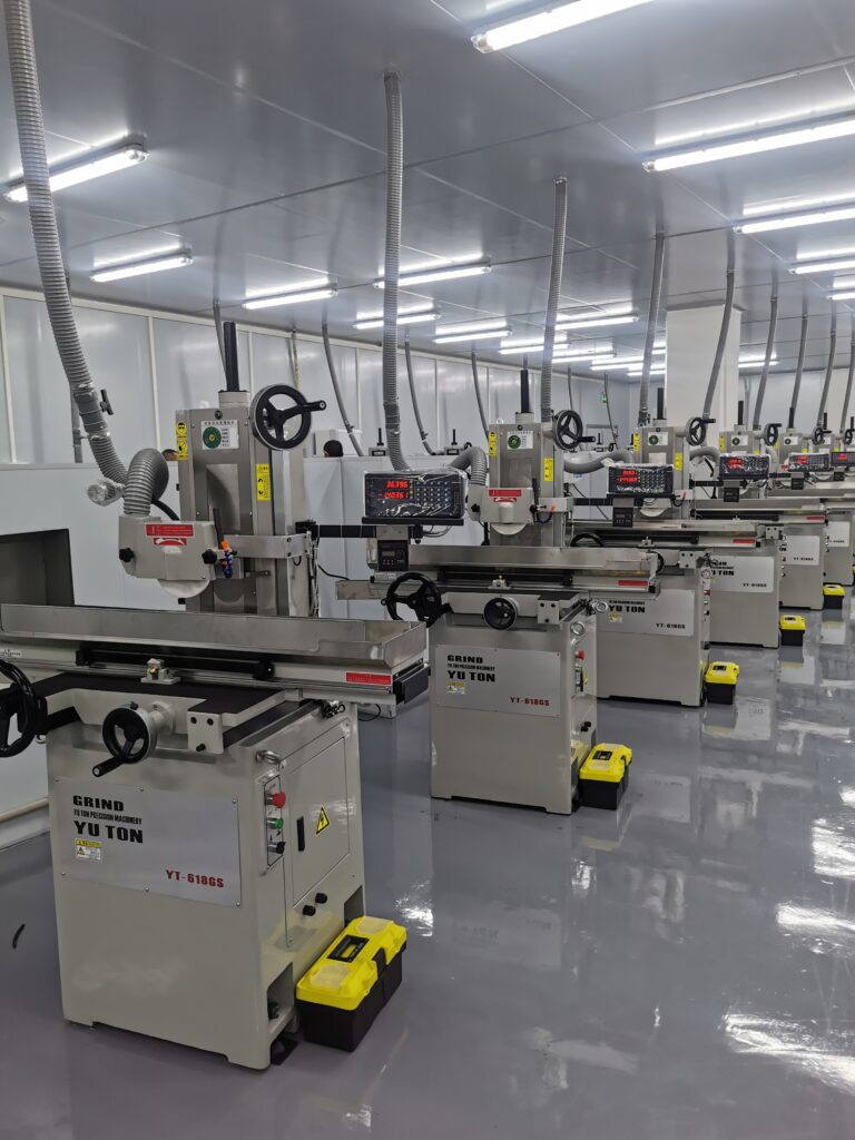 Batch of 6x18 surface grinders ready for overseas delivery at YUTON factory