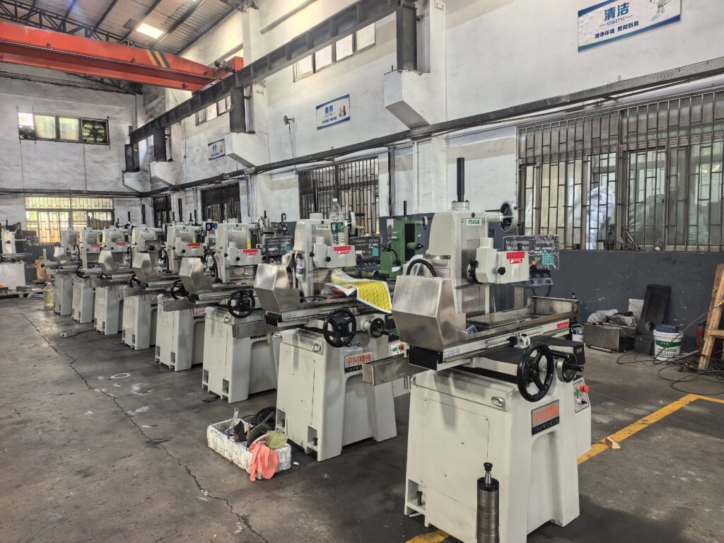 Production line assembly of 618 surface grinding machine at YUTON factory