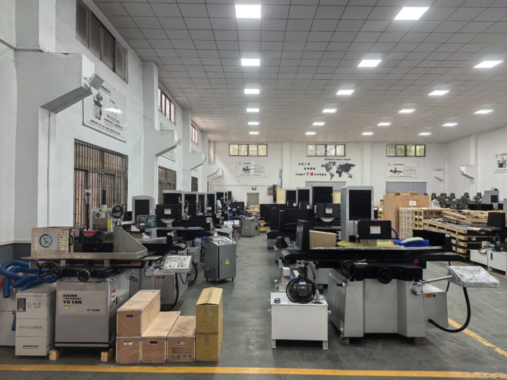 YUTON automatic surface grinder factory showroom with large stock and production capacity