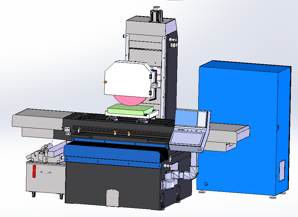 Custom YUTON YT-40100CNC surface grinder for titanium alloy substrate processing with fast loading/unloading and 0.005mm precision