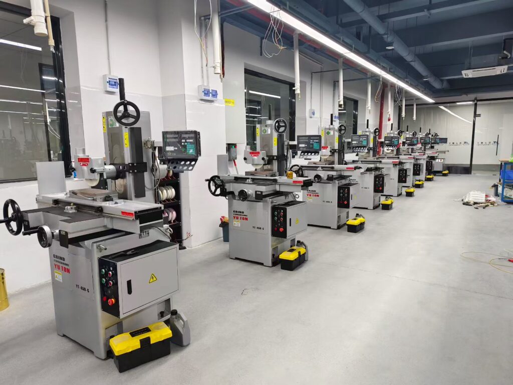 YUTON YT-450G manual surface grinders fully installed and tested in workshop