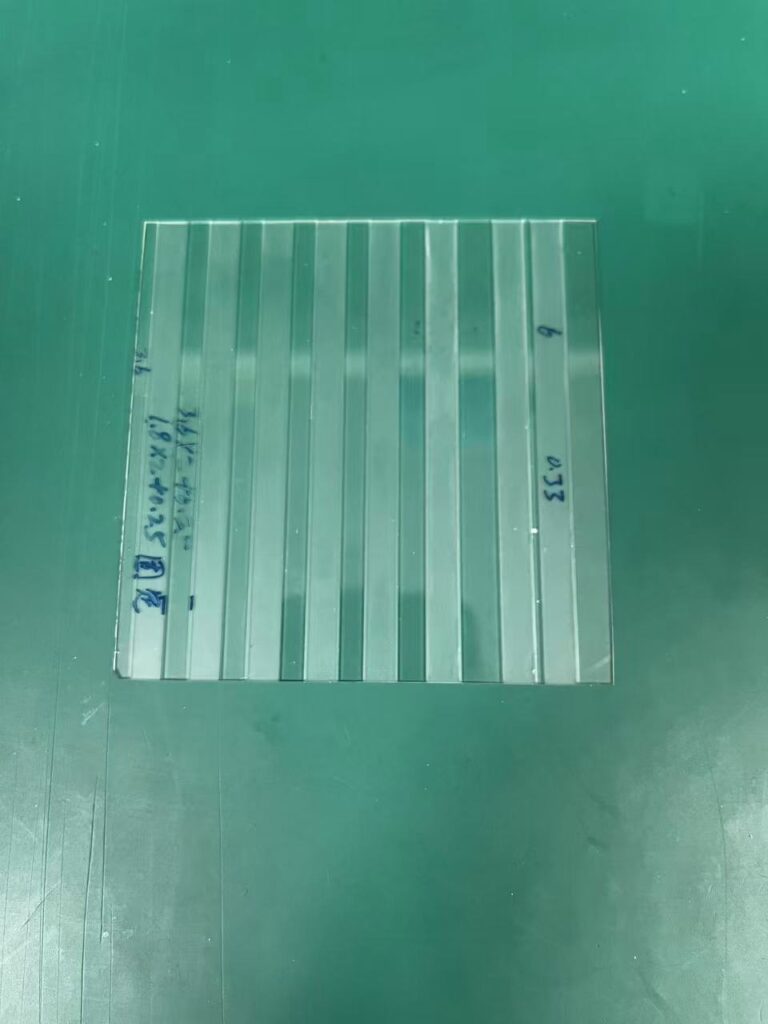 Quality-tested glass workpieces machined by YUTON glass surface grinding machine