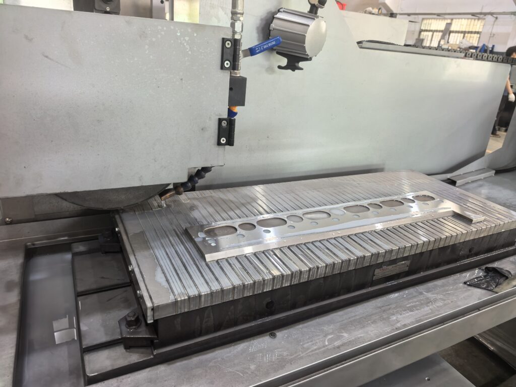 Surface grinding tolerance achieved through precision grinding and accurate dimensional inspection