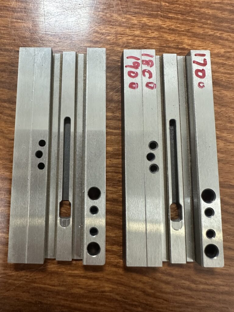 Precision machined titanium medical component with ±0.001mm accuracy achieved on a surface grinder for healthcare applications.