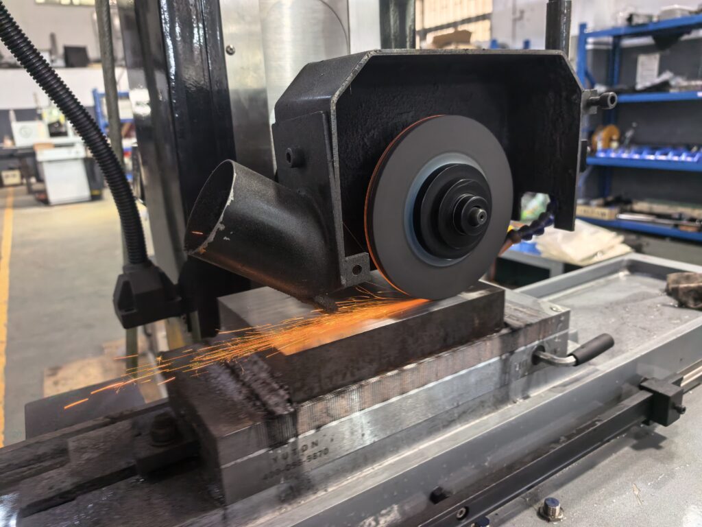 Surface grinding process producing high precision flat surfaces