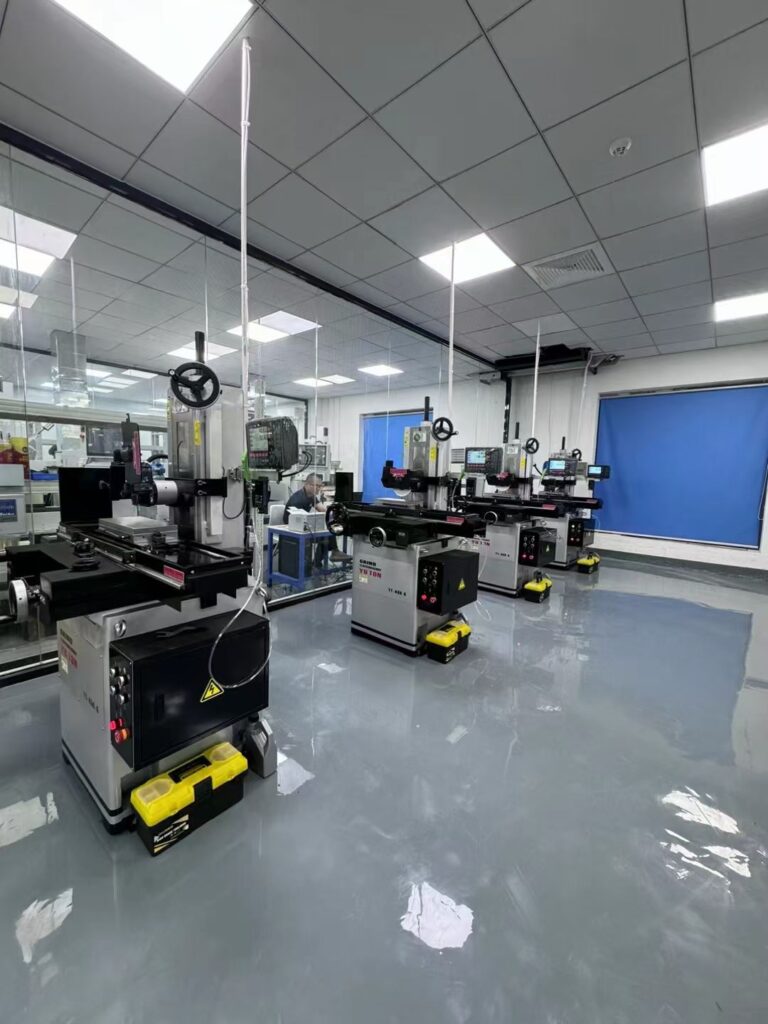 YUTON surface grinder installed and running in customer factory after commissioning