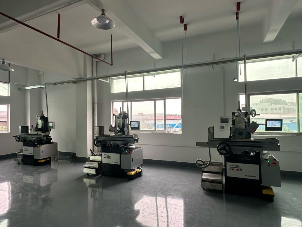 Smart manufacturing surface grinder operating in a customer's automated production workshop