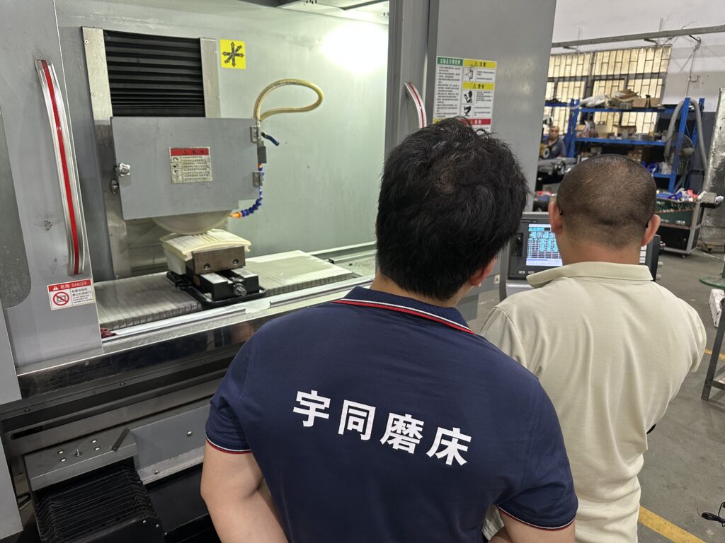 CNC ceramic surface grinding process with precision parameter control