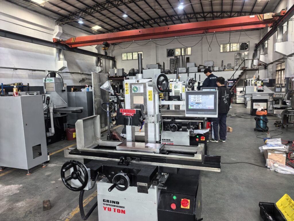 PLC surface grinder advantages demonstrated on a hybrid control precision grinding machine