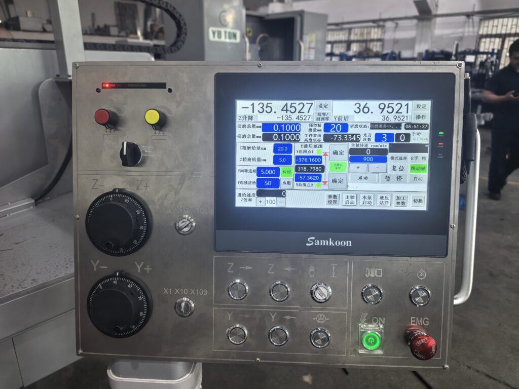 PLC surface grinder advantages including easy programming and intuitive control interface