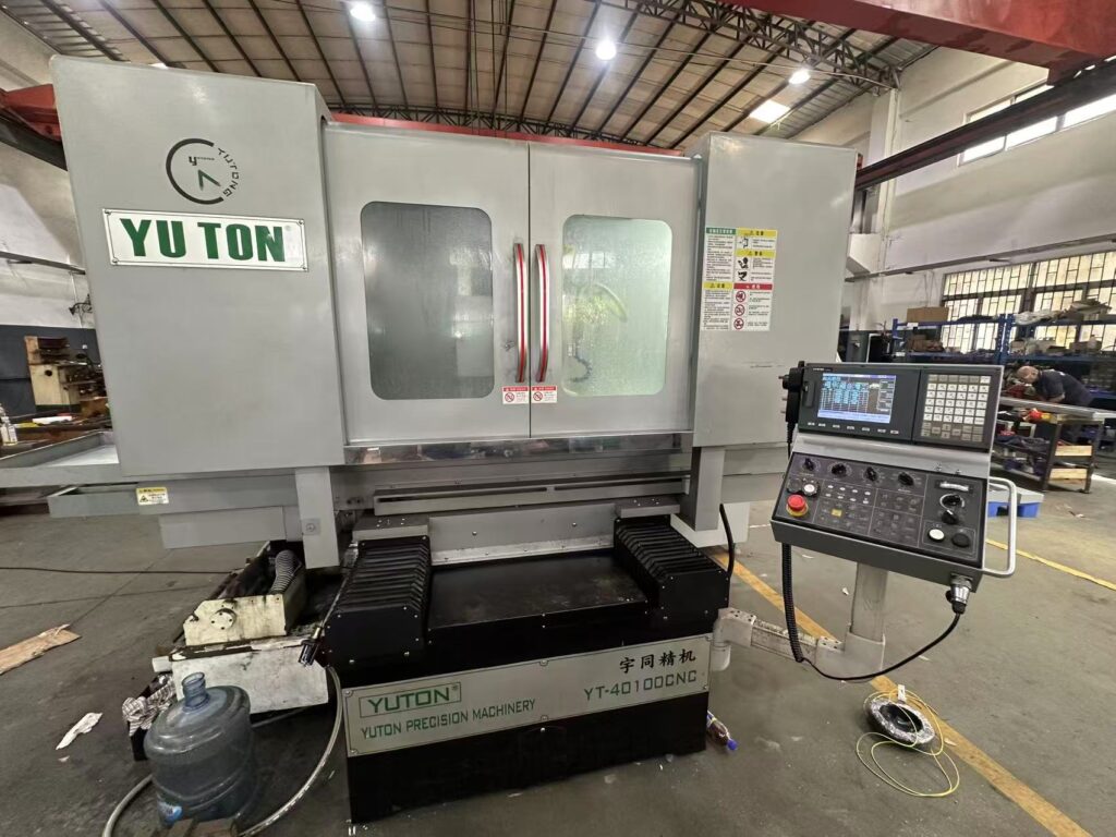 Surface grinder magnetic chuck used in a precision manufacturing workshop