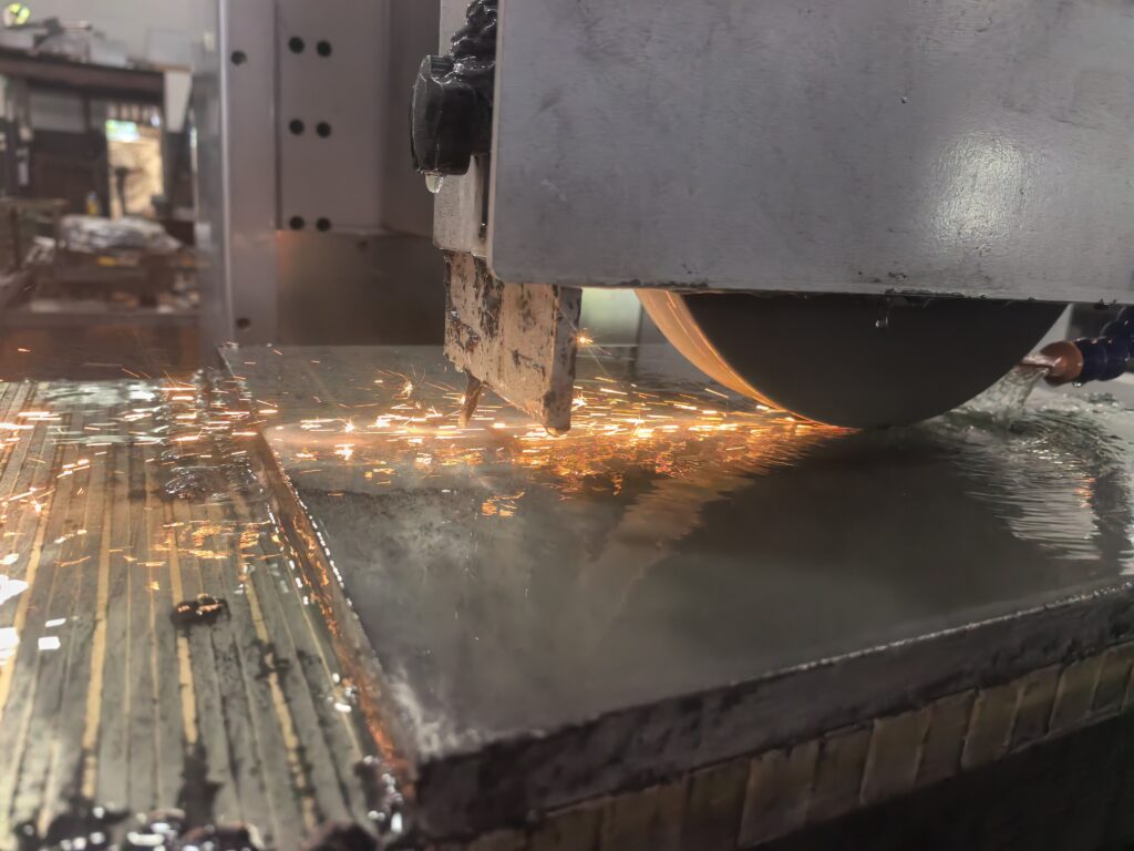 Surface grinding for copper components using precision surface grinder