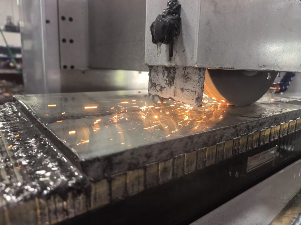 Wheel speed parameter in surface grinding process