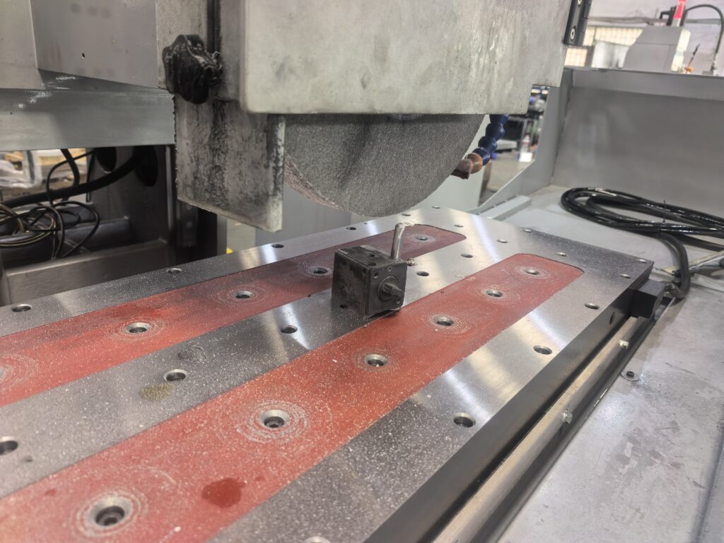 Surface grinding parameters for precision machining with a surface grinder