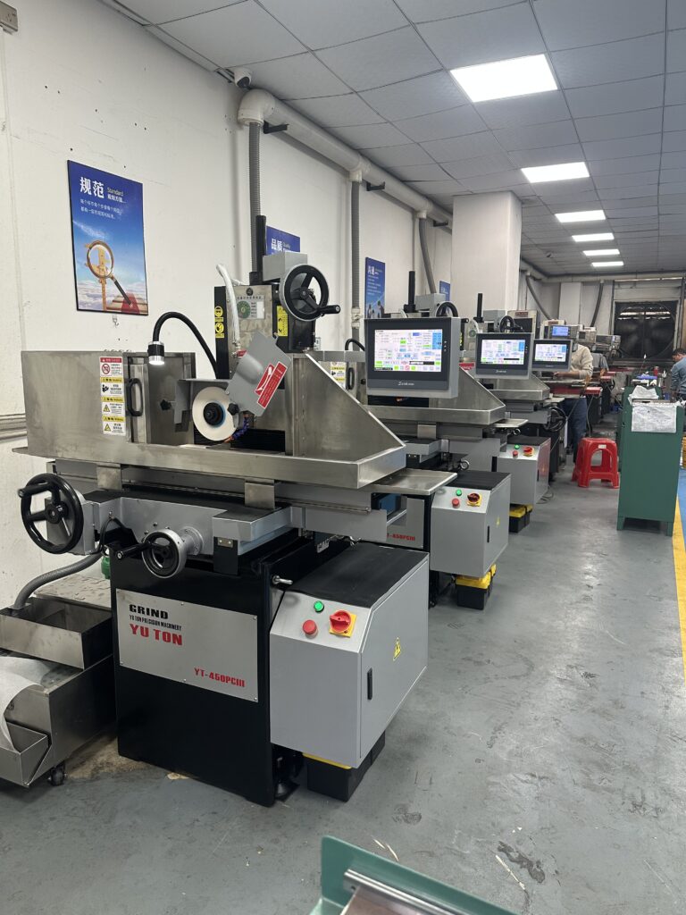YUTON surface grinder machining copper components with precision