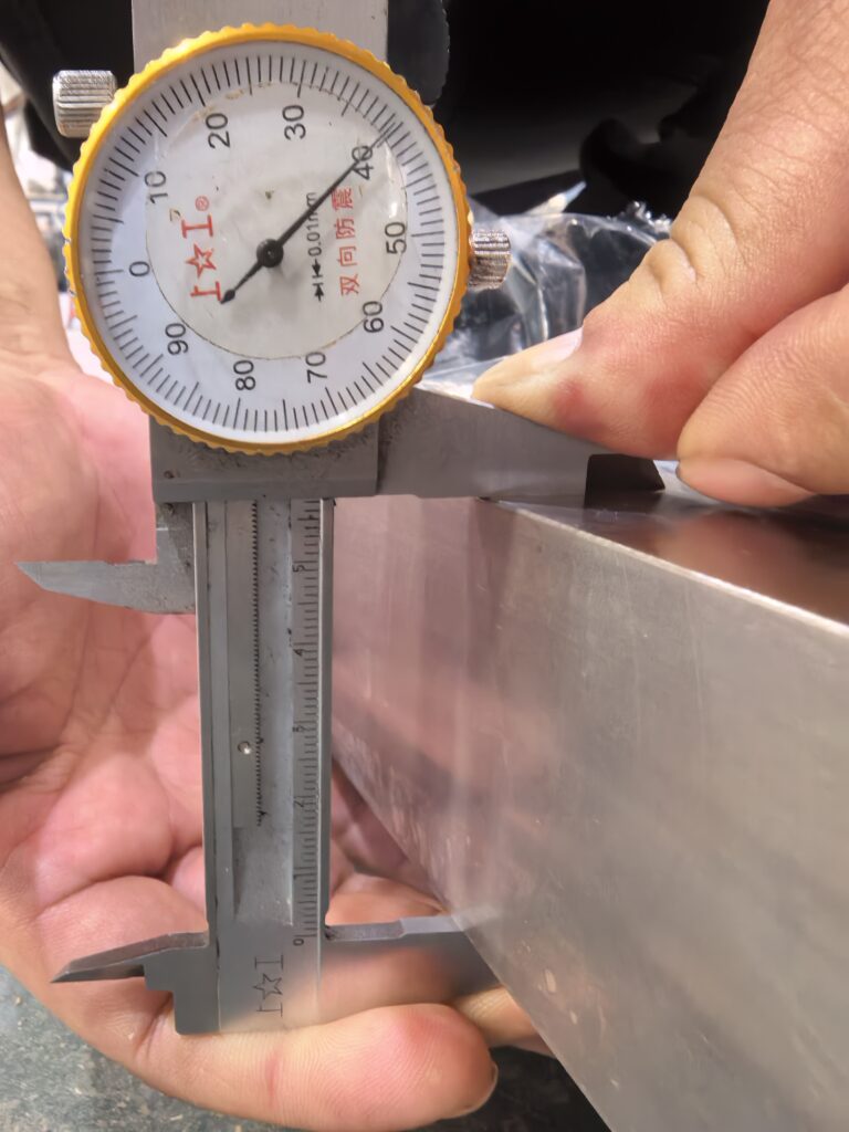Precision inspection of 3D printed metal parts after surface grinding